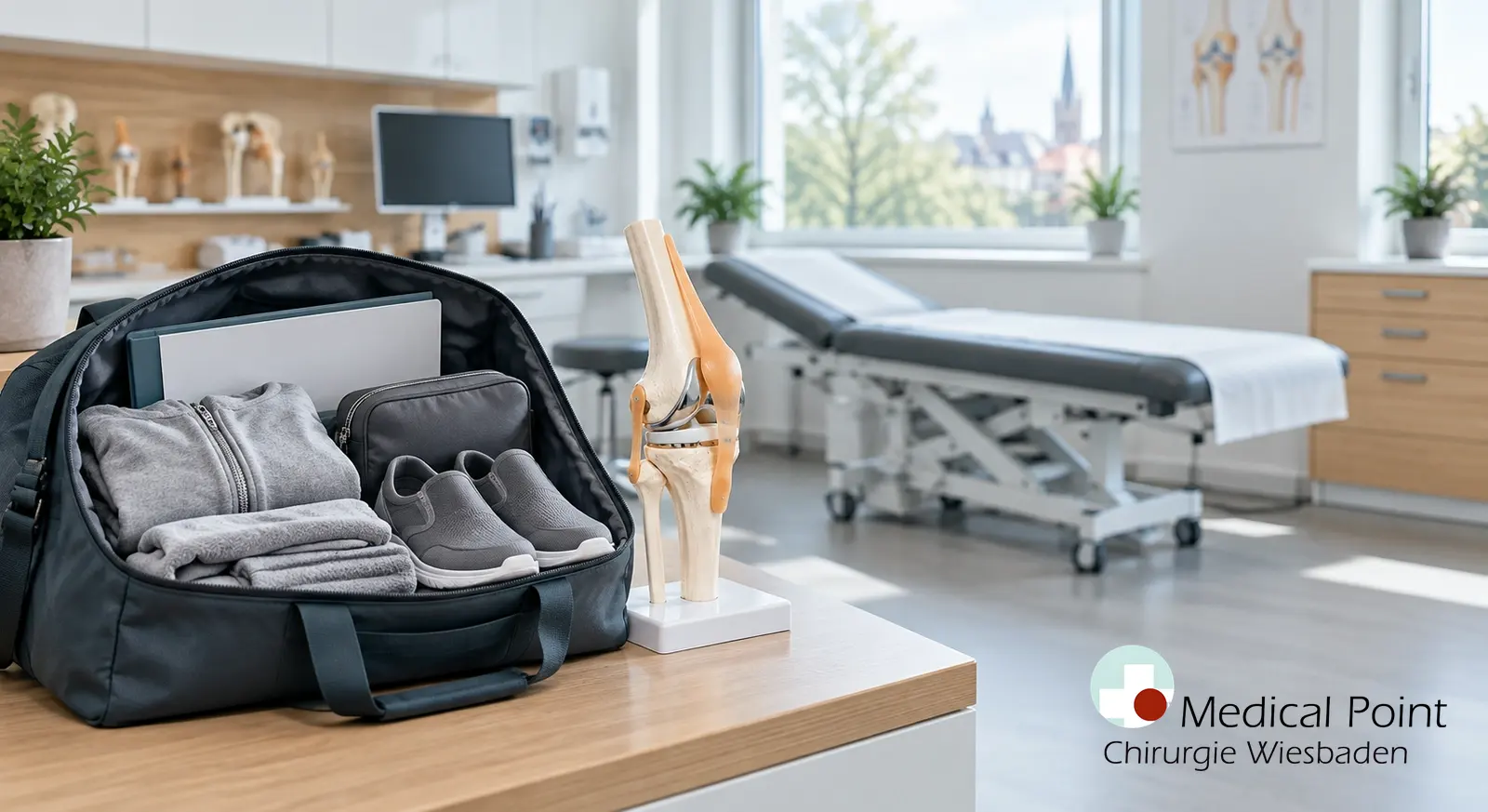 Knie-OP: Was gehört in die Kliniktasche?